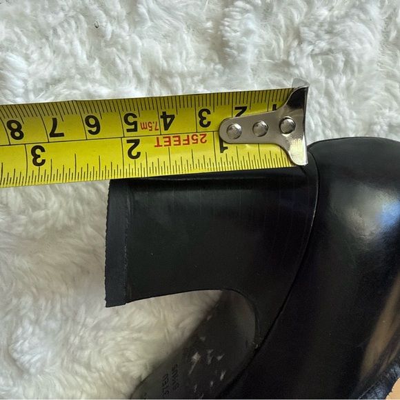 BALLY Fiora Elegant Out Seam Black Leather Knee-High Boots Italy Size 37 EU - Picture 13 of 16